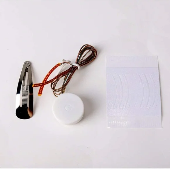 Red LED Light Up Eyelashes Eyeliner Body Jewelry Makeup Stick On 7 Light Modes - Picture 9 of 11